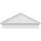 Ekena Millwork Peaked Cap Sunburst Architectural PVC Combination Pediment, 36"W x 15-7/8"H x 2-3/4"P (Pitch 6/12) PEDPC036X160PKC01 - alternate 2